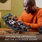 Technical F1 42171 1:8 1642PCS W14 E Merchandise Building Blocks Super Race Car Assembly Model Vehicle Toys Bricks for Boy Gifts - Image 10