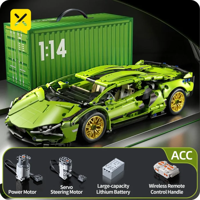 ToylinX Technical Building Blocks Racing Sport Car Speed Vehicle Model City Mechanical Super Bricks Puzzle Toys Adult Gift - Image 1
