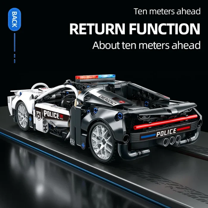 ToylinX 410pcs Police Car Building Blocks Car Early Learning Development Benefits Intelligence Assembled Toys Children's Gifts - Image 3