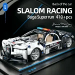 ToylinX 410pcs Police Car Building Blocks Car Early Learning Development Benefits Intelligence Assembled Toys Children's Gifts