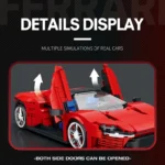 2022 Technical Car Ferra Daytona SP3 Model Building Block MOC Creative Racing Vehicle Supercar Set Bricks DIY Toys For Kids - Image 3