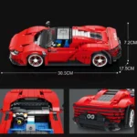 2022 Technical Car Ferra Daytona SP3 Model Building Block MOC Creative Racing Vehicle Supercar Set Bricks DIY Toys For Kids - Image 2