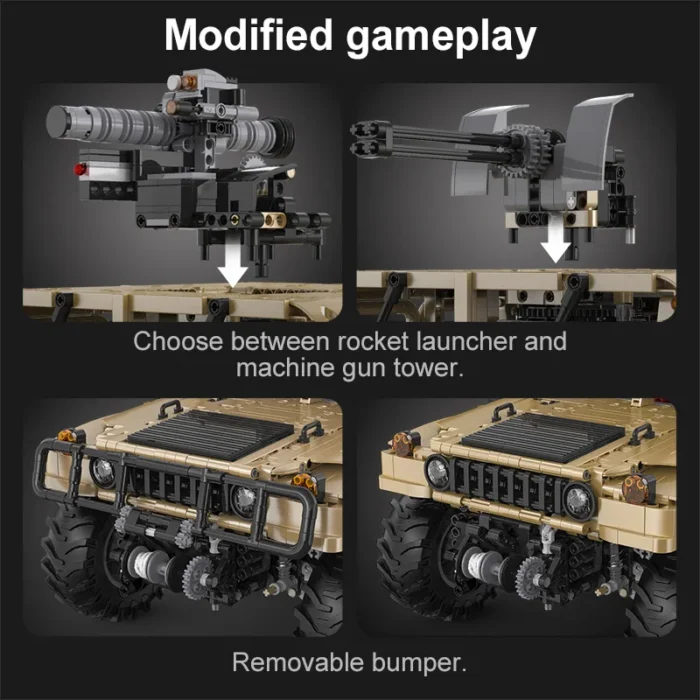 Cada 3935Pcs SUV Armored Car Buggy Trucks Pickup Bricks City Off-road Remote Control Car Building Blocks Toy for Boys Gifts - Image 4