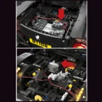 New High-Tech 91102 3097Pcs Creative Moc F12 Super Sport Black Racing Car Model RSR Bricks Building Blocks Toys Children Gifts - Image 5