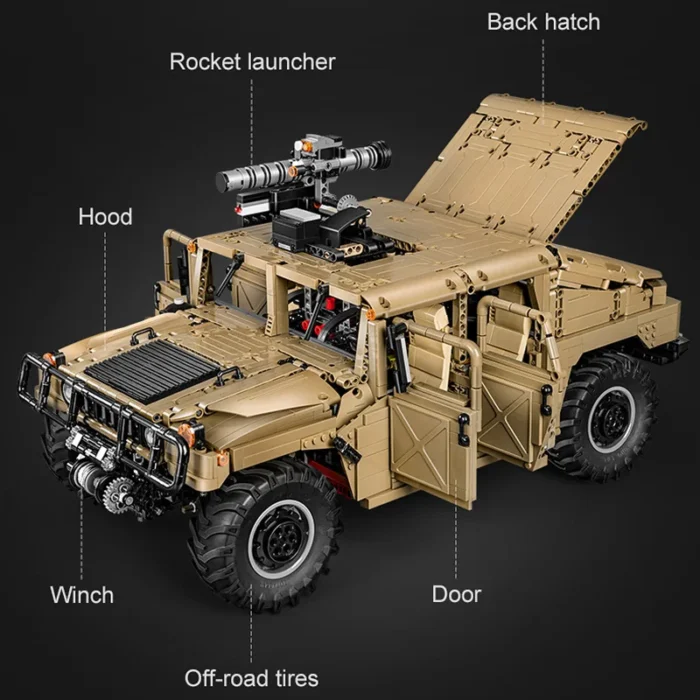 Cada 3935Pcs SUV Armored Car Buggy Trucks Pickup Bricks City Off-road Remote Control Car Building Blocks Toy for Boys Gifts - Image 6