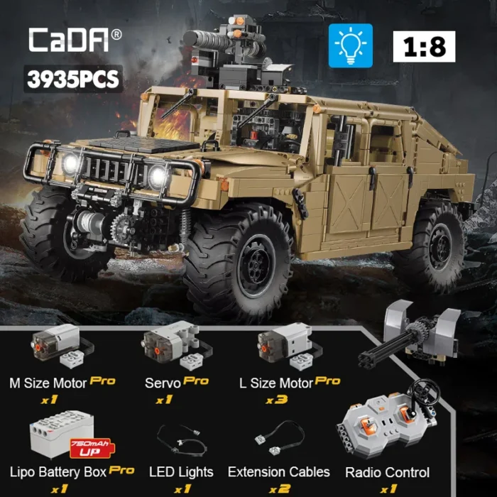 Cada 3935Pcs SUV Armored Car Buggy Trucks Pickup Bricks City Off-road Remote Control Car Building Blocks Toy for Boys Gifts - Image 1