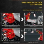 Woma Brand Mechanical Power Engineering Vehicle mounted Crane Remote Control Building Blocks High difficulty Assembly Puzzle Toy - Image 2