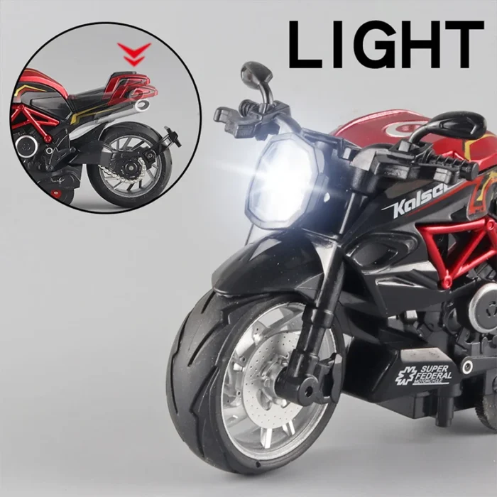 Pocket Toy Alloy Motorcycle Model Miniature Diecast Racing Off-Road Motorcycle Simulation Car Toy Street Motorcycle Model Gift - Image 3