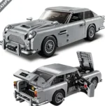 James Bond DB5 Classic Car 007 Model Building Blocks 1439PCS Technical 10262 Assemble Bricks Toys Gifts For for Adult Boy - Image 2