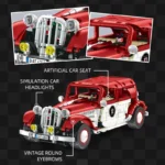 2025 NEW RC/APP Technical Brick Vintage Cars Classics Model Building Block Assembling Toys for Boys Birthday Christmas Gifts Set - Image 3