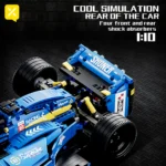 Technology F1 Blue Race Cars 1161PCS Building Sets MOC Remote Control Building Blocks Collectible Model Car Festive Gift Giving - Image 4