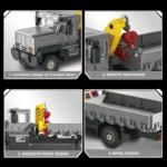 349PCS Classic Crane Truck Building Blocks City Transport Car Model Bricks Decoration Display Diy Toy For Kids Holiday Gifts - Image 5