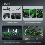 CADA double E building blocks Zhou Guanyu F1 Sauber racing pair assembled C44 model supercar 314PCS boy toy gift C55032 - Image 4