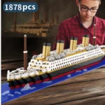 Small Particle Building Block Assembly Toy Titanic Giant Boy Girl Puzzle Cruise Ship Brick Model Kit Desltop Birthday Gift Child