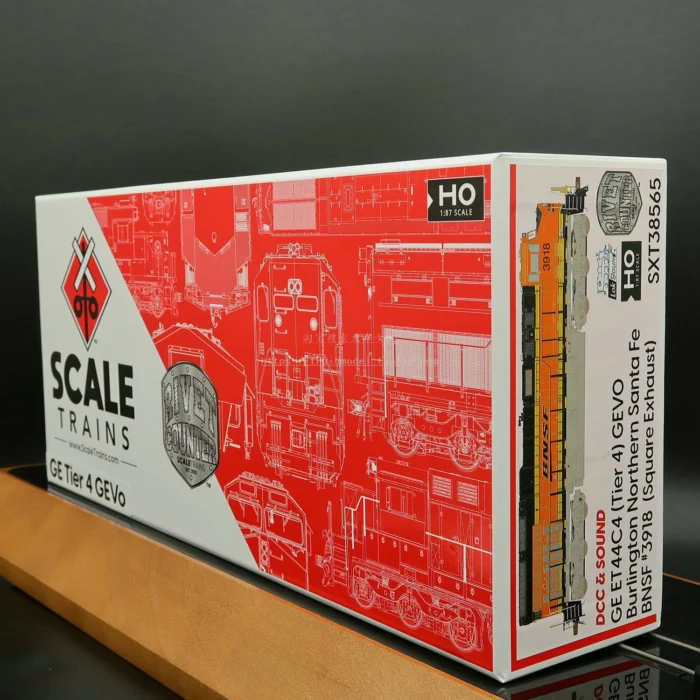 HO 1/87 Train Model American SCALETRAINS ESU Digital Sound Effect GE ET44AC Internal Combustion BNCF Rail Car Toy - Image 6