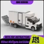 Moc Building Bricks Urban Refit Refrigerated Van Model Technology Modular Blocks Gift Christmas Car Toy DIY Sets Assembly