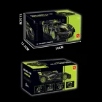 1148PCS Technical V16 Green Black Bugattied Sport Car Building Blocks Assemble Bricks Speed Vehicle Toys Gift For Kids Boy - Image 6
