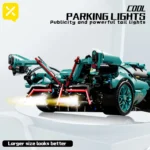 Blue V12 Block Roadster RC Tech Racing 1:14 DIY Roadster Building Block Assembly Block Car Toy For Children Halloween Gifts - Image 5