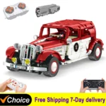 2025 NEW RC/APP Technical Brick Vintage Cars Classics Model Building Block Assembling Toys for Boys Birthday Christmas Gifts Set