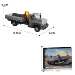 349PCS Classic Crane Truck Building Blocks City Transport Car Model Bricks Decoration Display Diy Toy For Kids Holiday Gifts - Image 6