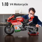 Motorcycle Building Blocks Set Adults 1:10 Model Kit Building Bricks Car Toys Boy Kid Christmas Halloween Small Decorative Items - Image 6