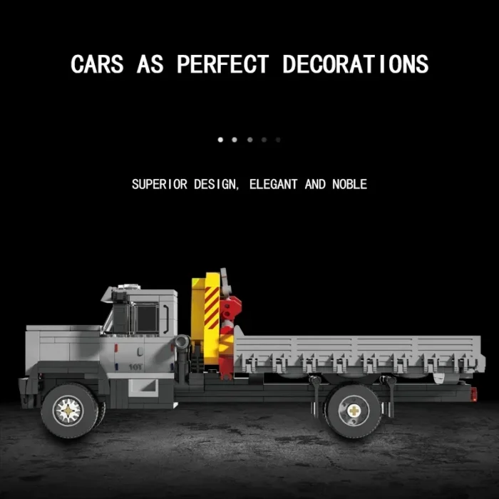 349PCS Classic Crane Truck Building Blocks City Transport Car Model Bricks Decoration Display Diy Toy For Kids Holiday Gifts - Image 3