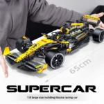 Technical Super Racing 1:8 Formula Building block Racing Renault F1 , kit assembly model Bricks toy, Christmas birthday gift