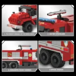471PCS City Fire Truck Building Blocks Classic Rescue Car Model Bricks Desktop Decoration Educational Toy For Kids Holiday Gifts - Image 5