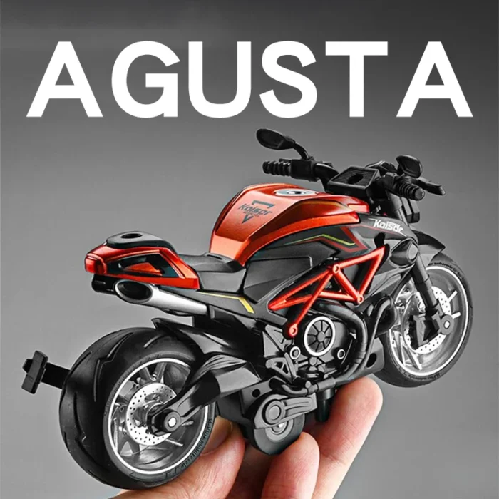 Pocket Toy Alloy Motorcycle Model Miniature Diecast Racing Off-Road Motorcycle Simulation Car Toy Street Motorcycle Model Gift - Image 2