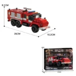 471PCS City Fire Truck Building Blocks Classic Rescue Car Model Bricks Desktop Decoration Educational Toy For Kids Holiday Gifts - Image 6