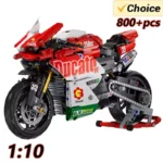 Motorcycle Building Blocks Set Adults 1:10 Model Kit Building Bricks Car Toys Boy Kid Christmas Halloween Small Decorative Items