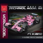 Technical Formula 1 Pink F1 Supercar Race Car Model Building Blocks City Speed Champions Vehicle Kit Bricks Toy Gift For Kid Boy - Image 2