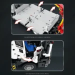 Woma Brand Mechanical Power Engineering Vehicle mounted Crane Remote Control Building Blocks High difficulty Assembly Puzzle Toy - Image 3