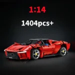 City Speed Famous Vehicle Red Black SP3 1:14 Technical Super Sports Car Racing Car Bricks Model Toys for Kid Christmas Gift