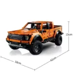 New Technical 1300+PCS Ford Raptors F-150 Pickup Truck Racing Car Building Blocks Vehicle Assemble Model Brick Toy For Kids Gift - Image 5