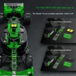 CADA double E building blocks Zhou Guanyu F1 Sauber racing pair assembled C44 model supercar 314PCS boy toy gift C55032 - Image 5