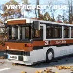 552PCS Retro City Bus Building Blocks Autumn Parade The Bus Model Bricks Desktop Decoration Diy Toys For Kids Holiday Gifts