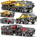 Wandering Earth Model Building Blocks MOC Boxtype Troop Carrier Engineering Vehicle Soldier Armored Vehicle Toys for Kid Gifts