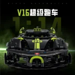 1148PCS Technical V16 Green Black Bugattied Sport Car Building Blocks Assemble Bricks Speed Vehicle Toys Gift For Kids Boy - Image 2
