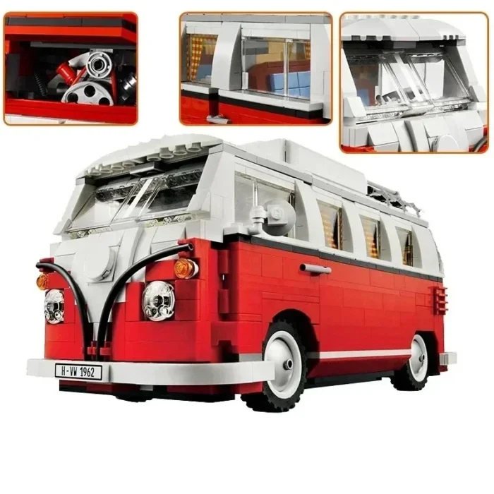 Car Bricks Bus Compatible 10220 10252 10242 Model Building Blocks Boys Girls Birthday Gifts Toys for Children - Image 2