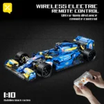 Technology F1 Blue Race Cars 1161PCS Building Sets MOC Remote Control Building Blocks Collectible Model Car Festive Gift Giving - Image 2