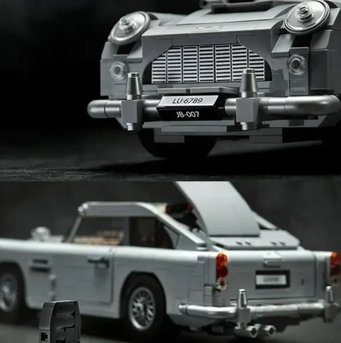 James Bond DB5 Classic Car 007 Model Building Blocks 1439PCS Technical 10262 Assemble Bricks Toys Gifts For for Adult Boy - Image 4