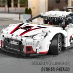 Building blocks compatible with concept White Sports car Super Racing Building Blocks Brick model Speedcar Children's gift - Image 2