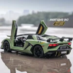 1:24 Lamborghinis Aventador SVJ63 Alloy Model Car Toy Diecasts Metal Casting Sound and Light Car Toys For Children Vehicle