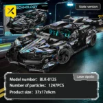 1247PCS Super Plastic Sports Car Building Kits, Adult Model and Cool Race Engineering Toy Set,Birthday and Christmas Gift - Image 6