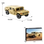 510PCS Military Vehicle H1 Building Blocks Sandy Off-road Car Model Bricks Educational Collection Children's Toys Holiday Gifts - Image 6