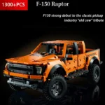 New Technical 1300+PCS Ford Raptors F-150 Pickup Truck Racing Car Building Blocks Vehicle Assemble Model Brick Toy For Kids Gift