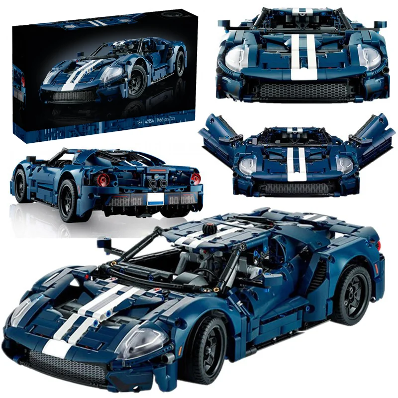 kf-Sf54bbc5234ec47549ead3167f08cce6aQ Technical 1486Pcs Classic GT Racing Car 1:12 Compatible 42154 Building Blocks MOC Expert Speed Sport Car Model Bricks Toys Gifts - Image 1