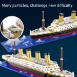 Small Particle Building Block Assembly Toy Titanic Giant Boy Girl Puzzle Cruise Ship Brick Model Kit Desltop Birthday Gift Child - Image 5