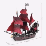 Pirates The Black Pearl And Queen Anne's Revenge Ship Building Block Model Assemble Bricks Toys Kids Gifts Fit MOC 4195 4184 Set - Image 5